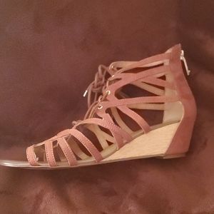 Gladiator style wedge sandals by Report